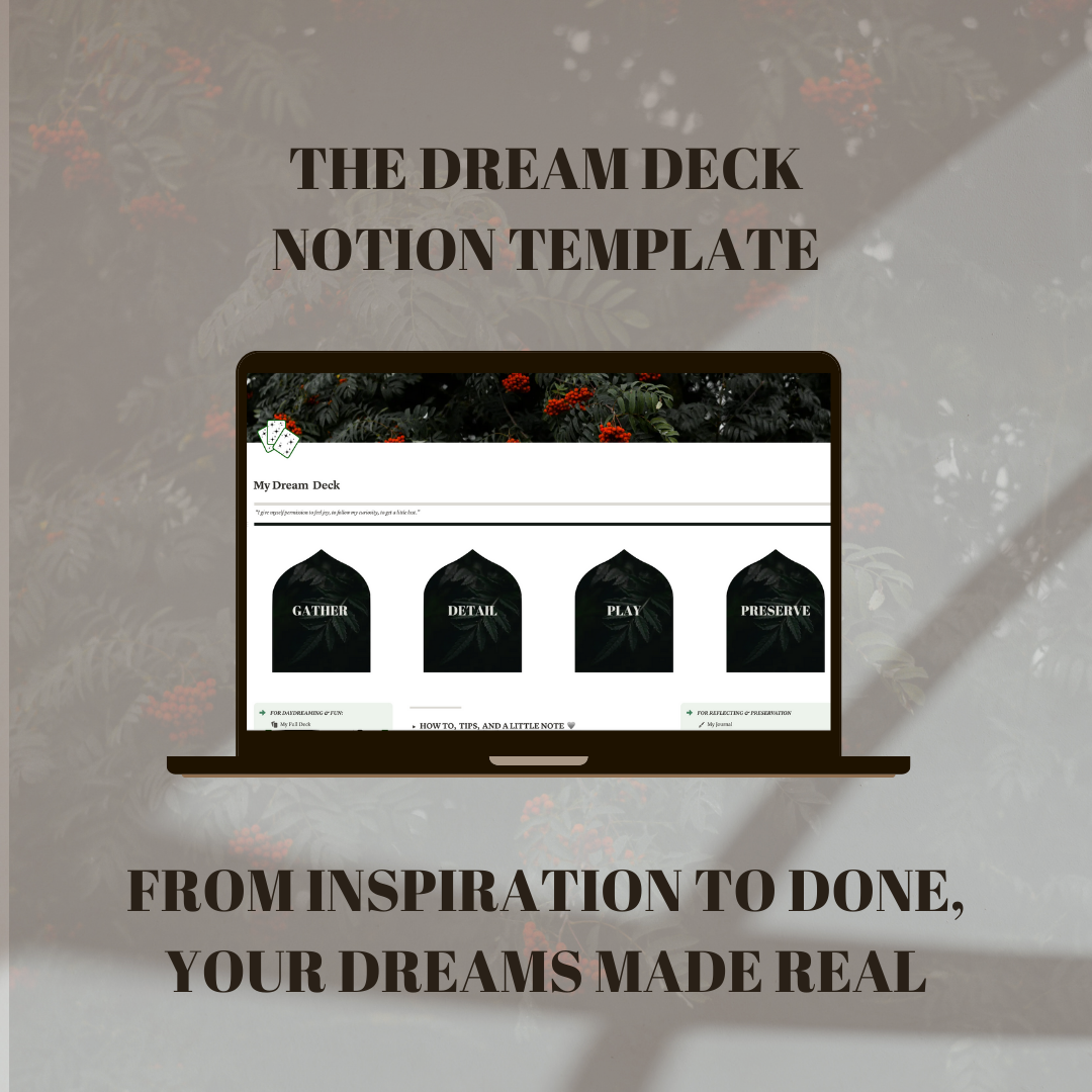 The Dream Deck Notion Template